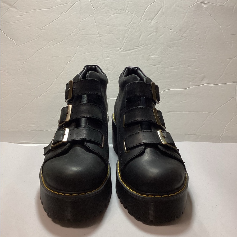 Dr. Martens Coppola Black Platform Shoes leather size 10 - Picture 7 of 12